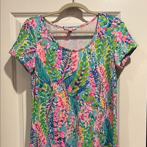 Lilly Pulitzer Tammy dress UPF 50+ in Catch the Wave print - size S
